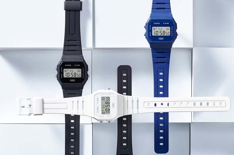 Casio Washes Its F-91 and MQ-24 Models in Monochromatic Tones Watches