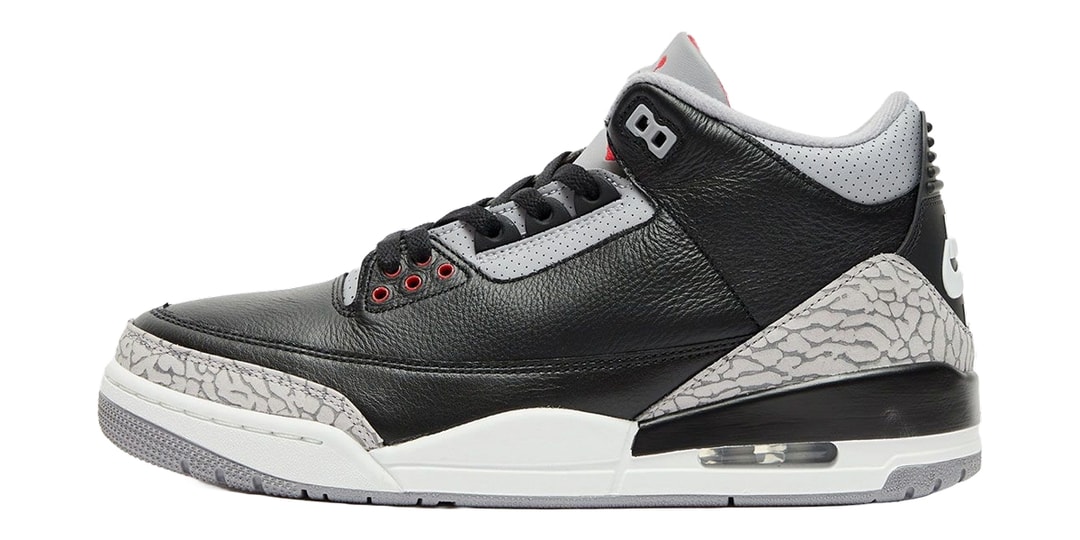Detailed Look at This Year's Air Jordan 3 "Black Cement"