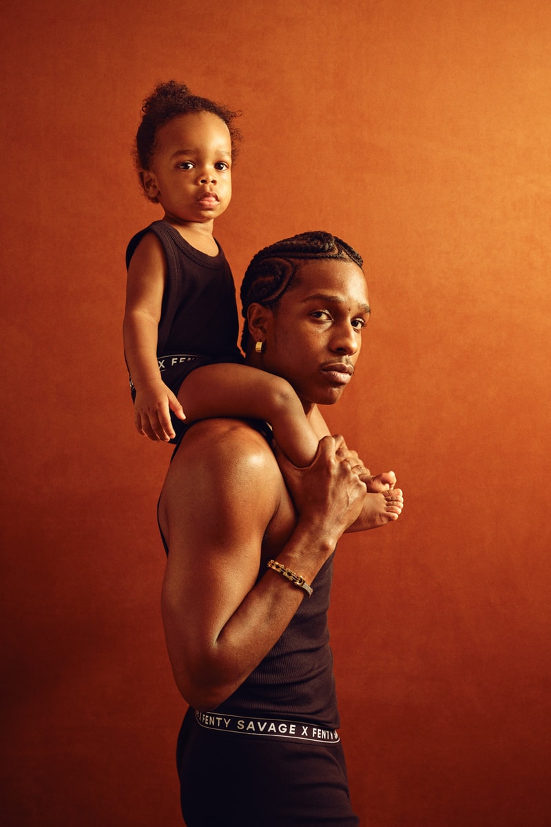 A$AP Rocky Fronts Savage X Fenty's Classics Campaign With Son RZA