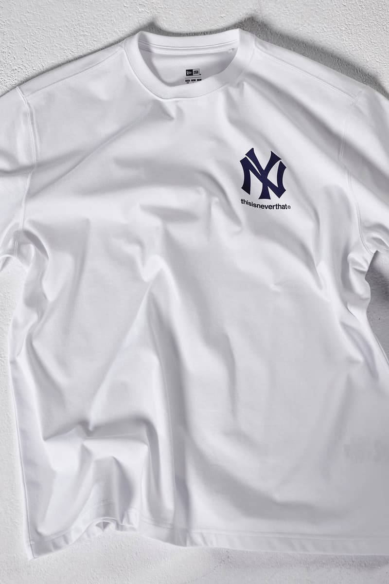 thisisneverthat x NEW ERA Pay Homage to the New York Yankees ny team mlb baseball link capsule collection this is never that fitted hat headwear camo shirt shorts denim 