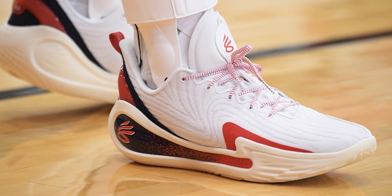 Steph Curry Previews First Look at the Under Armour Curry 12 team usa basketball practice paris olympics klay thompson golden state warriors lebron james kd kevin durant kevin booker nba 