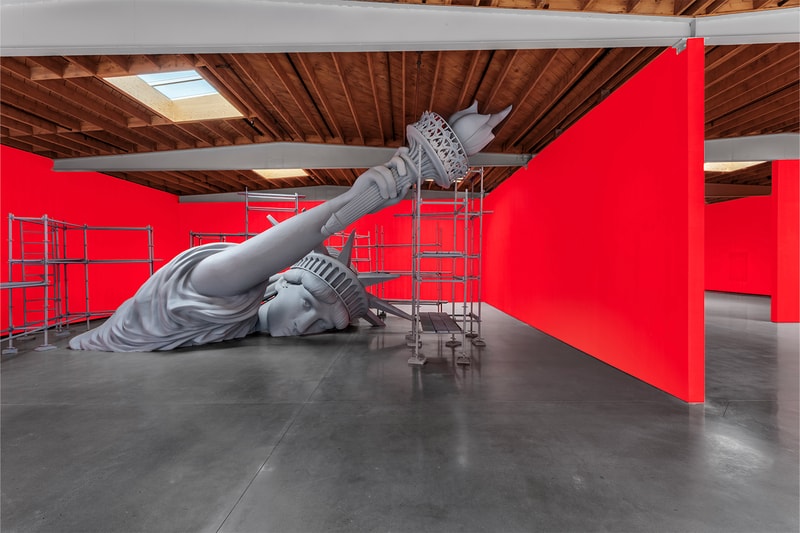 Eli Russell Linnetz Launches 'MONUMENTS' Exhibit With a Mount Rushmore Pizza Oven jeffrey deitch gallery summer los angeles erl