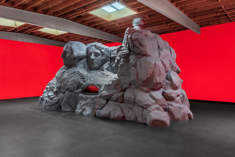 Eli Russell Linnetz Launches 'MONUMENTS' Exhibit With a Mount Rushmore Pizza Oven jeffrey deitch gallery summer los angeles erl