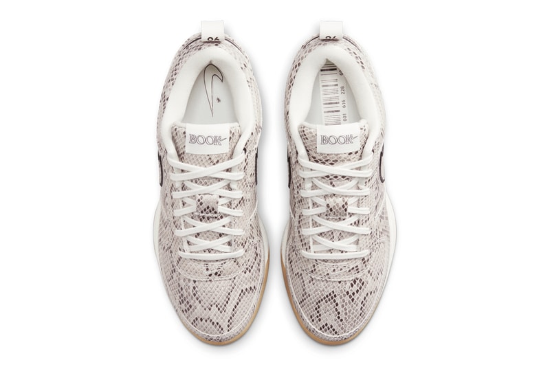 Nike Book 1 "Python" HJ5352-100 Release Info Devin Booker swoosh basketball shoe team usa snakeskin phoenix suns