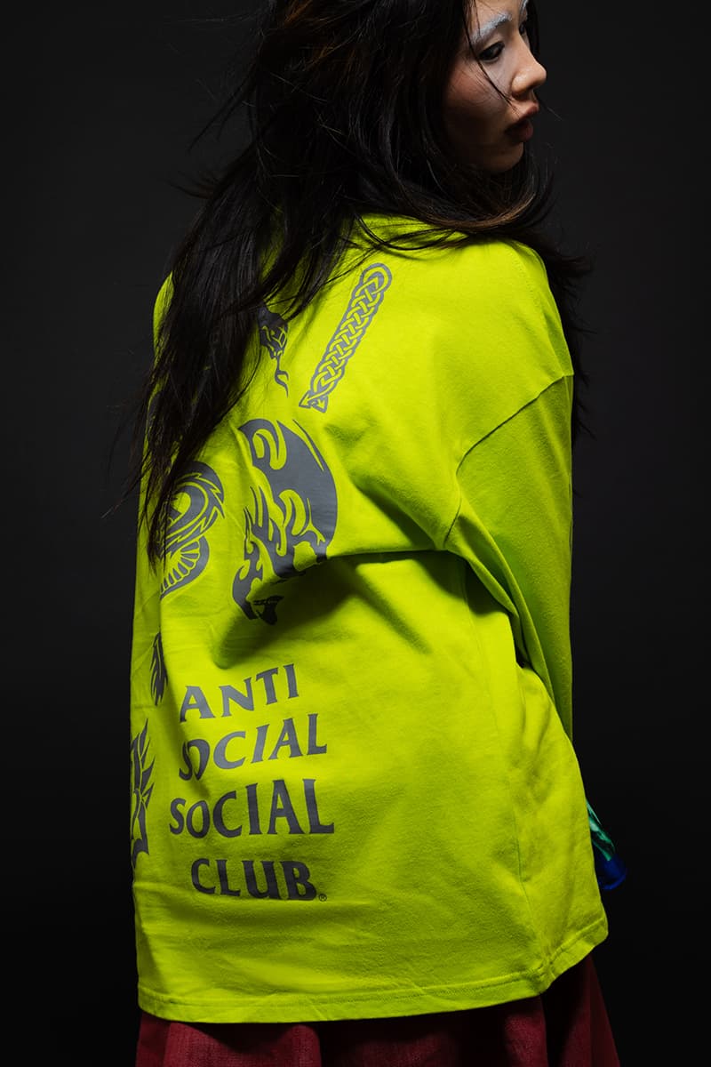 Anti Social Social Club Paris 2024 capsule July 2024 major collection olympic tanks hoodies shirts sweatpants  jackets accessories grinders socks speakers lighters leopard dragon florals limited edition upcycled tees hats a leather jacket