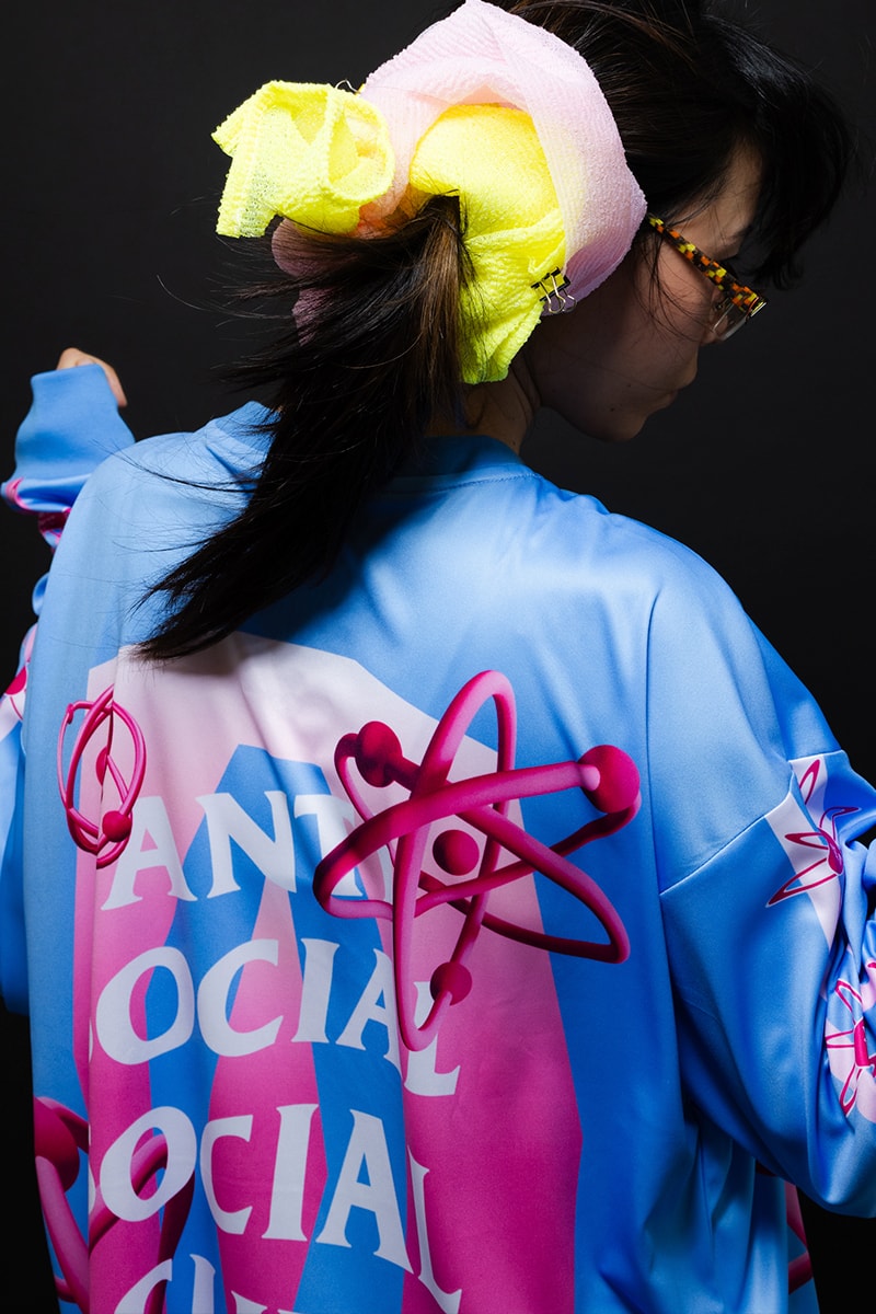 Anti Social Social Club Paris 2024 capsule July 2024 major collection olympic tanks hoodies shirts sweatpants jackets accessories grinders socks speakers lighters leopard dragon florals limited edition upcycled tees hats a leather jacket
