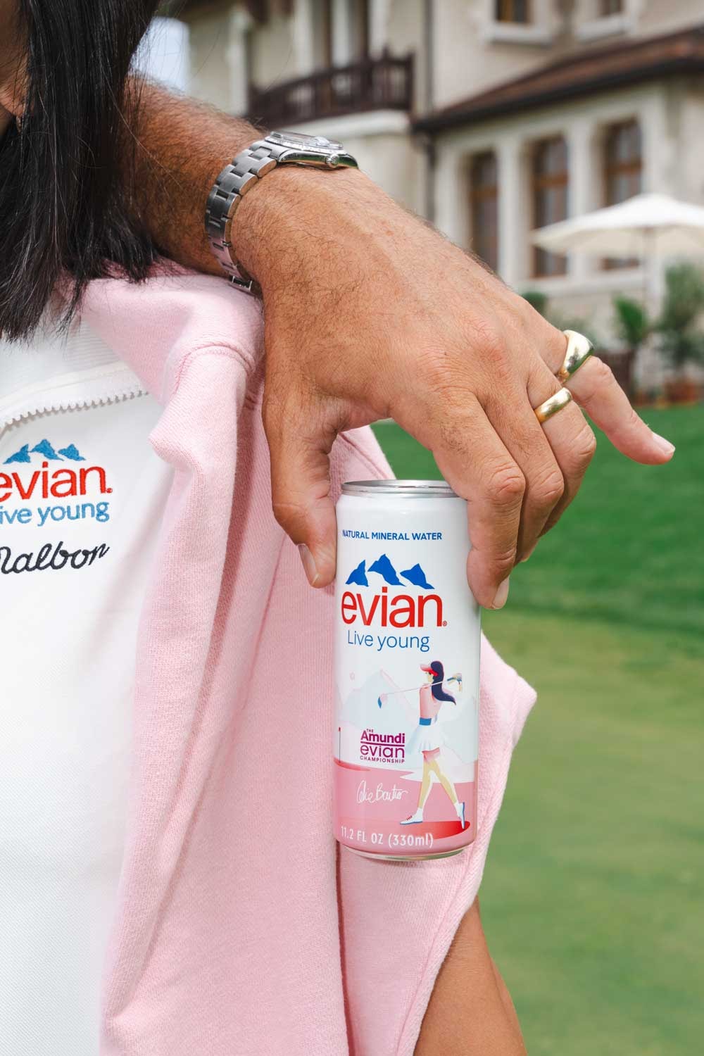 Evian Malbon Colf Collection Female athletes AMUNDI EVIAN CHAMPIONSHIP 30th anniversary mineral water