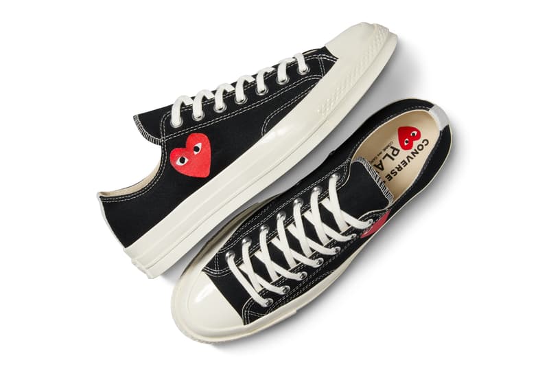 PLAY Comme des Garçons and Converse Reissue the OG Single Hearts Pack