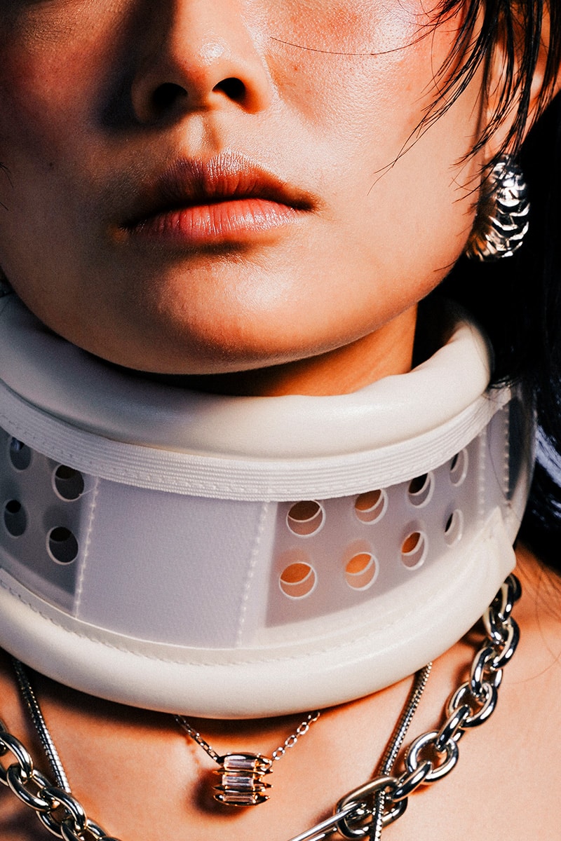 MIDNIGHTFACTORY jewelry brand Hong Kong Austen Tse HBX  Micro-SD White Freshwater Pearls Necklace Hex-Nut Hear Eternity Ring Set Cocktail Safety-Pin Earrings