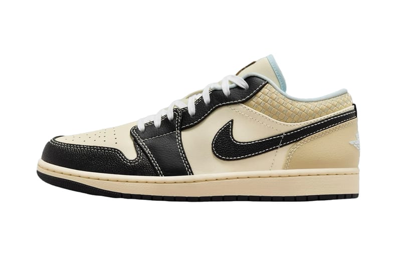 The Nike Air Jordan 1 Low Surfaces in “Coconut Milk/Black”