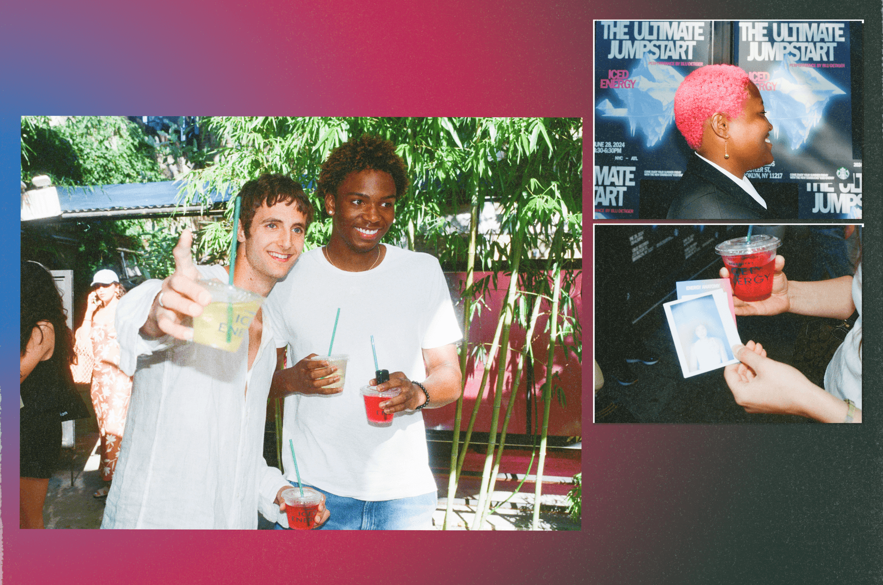 starbucks iced energy drinks melon burst tropical citrus launch party blu de tiger public records nyc event brooklyn summer venti