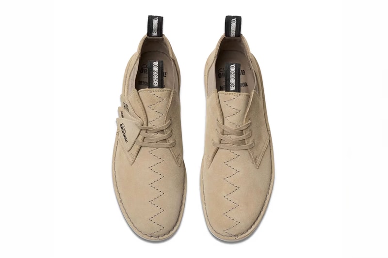 NEIGHBORHOOD x Clarks Originals Collide on Collaborative Footwear wallabee desert boot collab release date upper price online webstore upper leather lace brand tag 