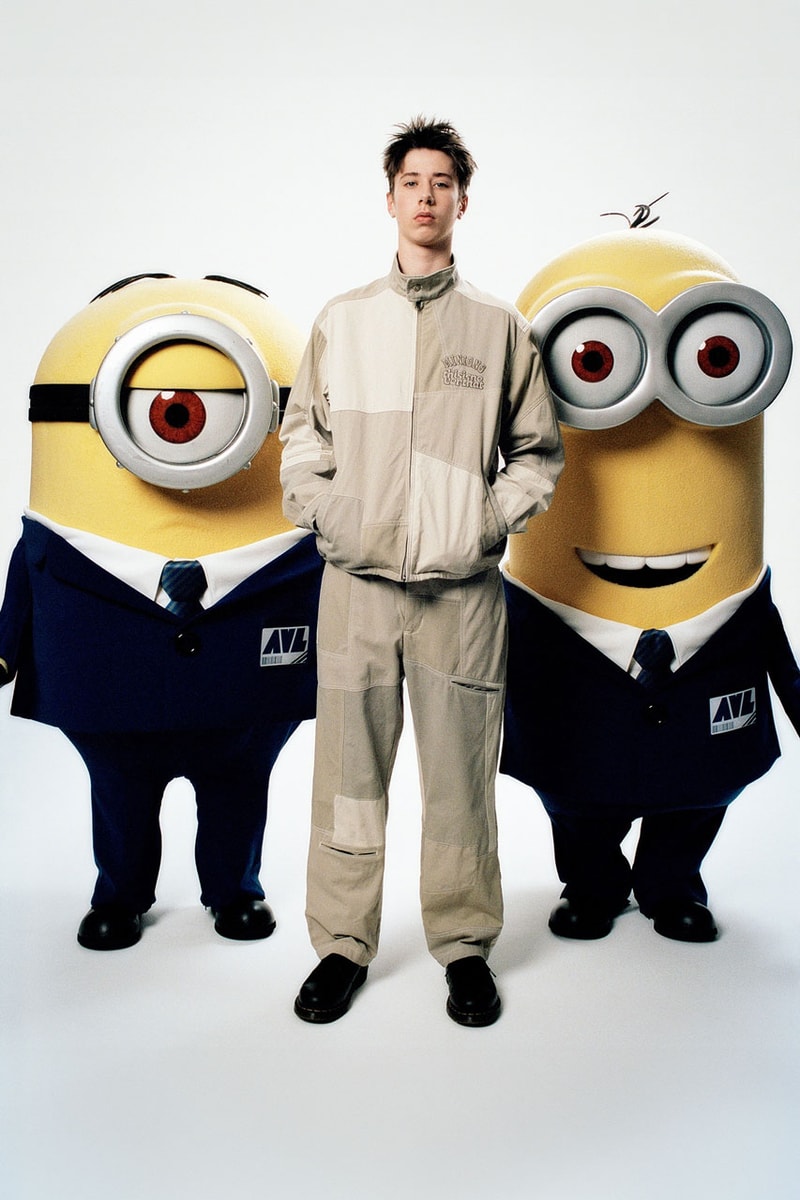thisisneverthat Brings On 'The Minions' for New Capsule despicable me 1 2 3 4 gru rise collaboration collab link release drop price jacket hat accessories kevin bob stuart movie pharrell link 
