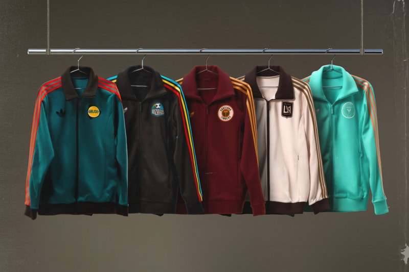 Adidas and MLS Release Archive Collection Inspired by Classic Soccer Aesthetics jersey gazelle jackets apparel clothing fashion menswear sports football Inter Miami CF, LA Galaxy, LAFC, Portland Timbers Sporting Kansas City