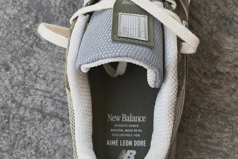 First Look at the Aimé Leon Dore x New Balance 990v4 "Olive" ald nb collaborations