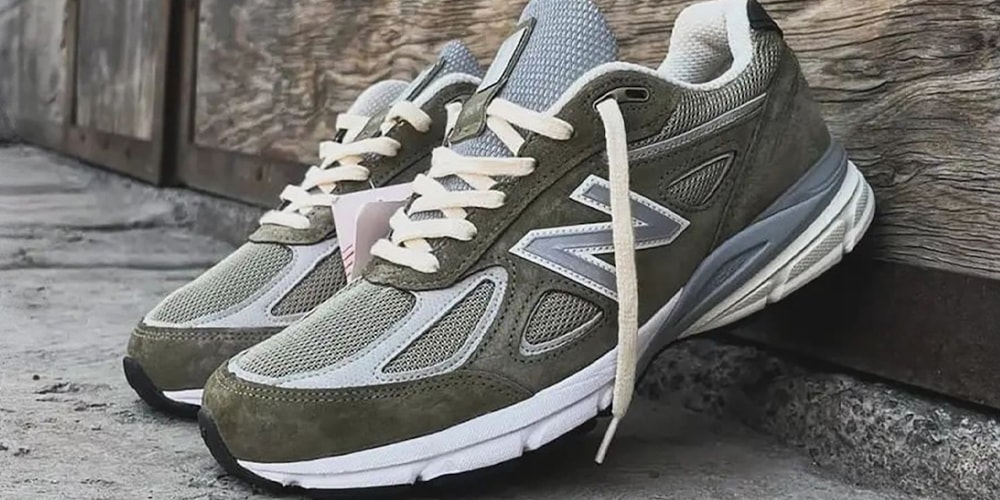 First Look at the Aimé Leon Dore x New Balance 990v4 "Olive"