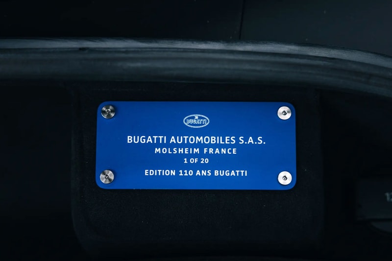 Bugatti Chiron Sport 110 Ans Bugatti RM Sothebys Auction Info