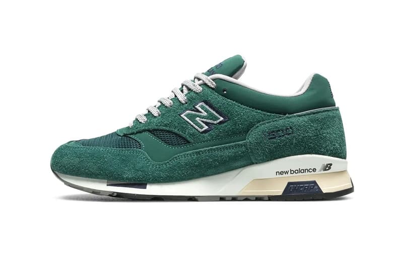 New Balance 1500 Made in UK Arrives in a Monochromatic "Rainforest" Green U1500GRG Rainforest/Naval Academy july 2024 releaes info