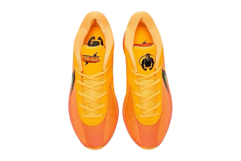 Official Look at the Nike Giannis Freak 6 "Laser Orange" Light Wild Mango/Action Green-Black-Laser Orange FJ7792-601 giannis antetokounmpo milwaukee bucks nba basketball shoe greek freak october fall