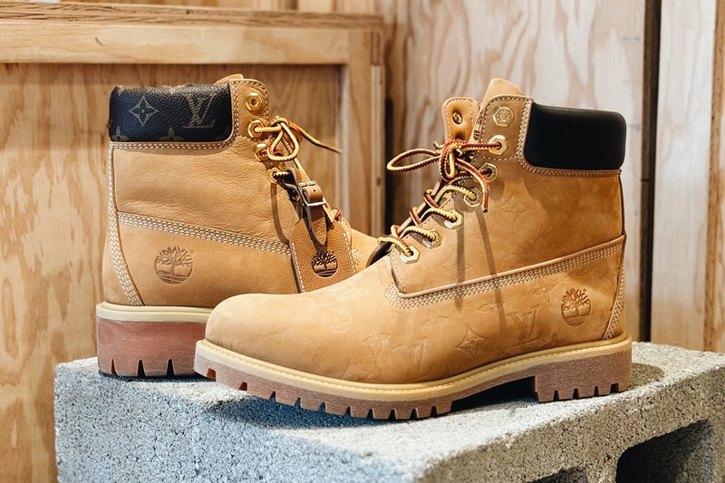 Here's a Detailed Look at the Louis Vuitton x Timberland Boots lv moniker pharrell williams french luxury maison house lv italian nubuck leather premium workwear capsule