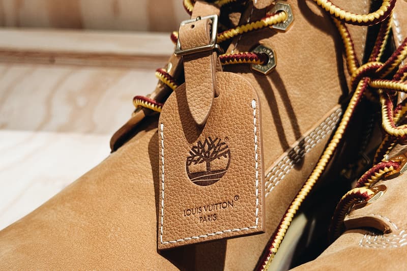 Here's a Detailed Look at the Louis Vuitton x Timberland Boots lv moniker pharrell williams french luxury maison house lv italian nubuck leather premium workwear capsule