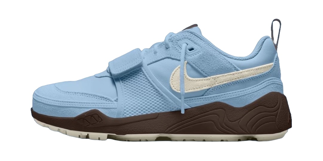 The Travis Scott x Nike Zoom Field Jaxx "Leche Blue" Is Set to Release In Spring 2025