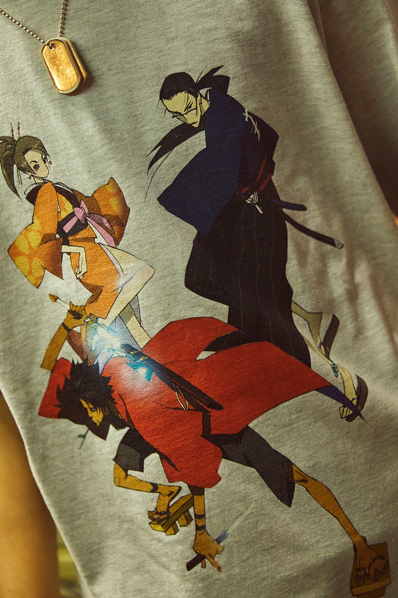 YEN TOWN MARKET Celebrates the 20th Anniversary of 'Samurai Champloo' With Collaborative Collection jujabes anime history 