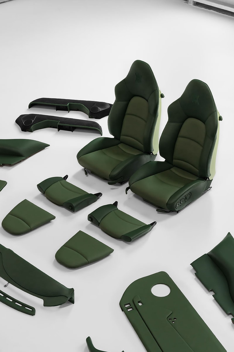 Daniel Arsham x Justin Placek Porsche 993 Interior Info
