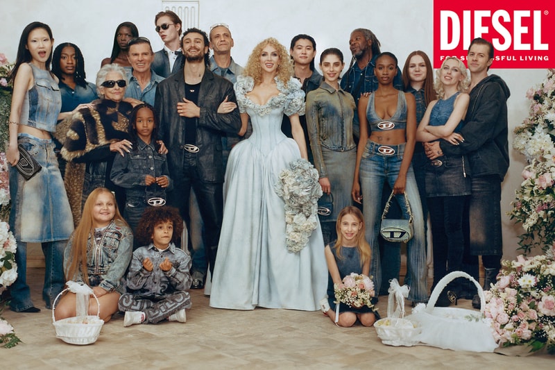 diesel fw24 campaign fall winter 2024 christine quinn selling sunset high fashion week milan