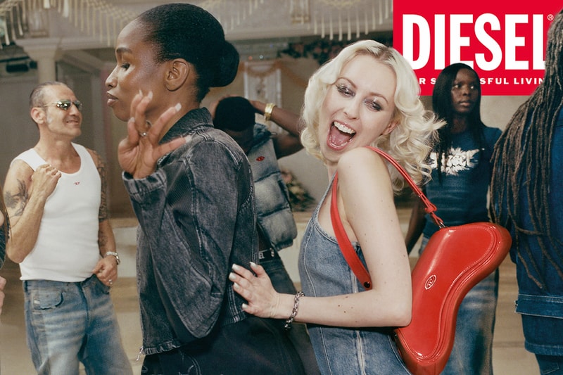 diesel fw24 campaign fall winter 2024 christine quinn selling sunset high fashion week milan