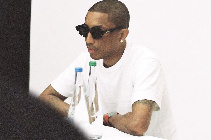 Pharrell Williams evian water Bottle Collaboration teaser exclusive