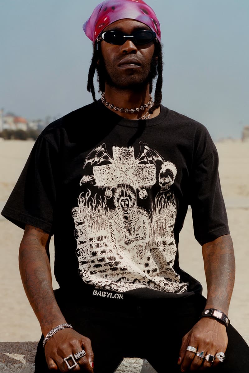 BABYLON NEIGHBORHOOD Ric Clayton capsule collection trash talk Lee spielman Garrett stevenson Danregan Venice suicidal tendencies neighborhood ho99o9 HVW8 gallery Los Angeles babylon melrose avenue