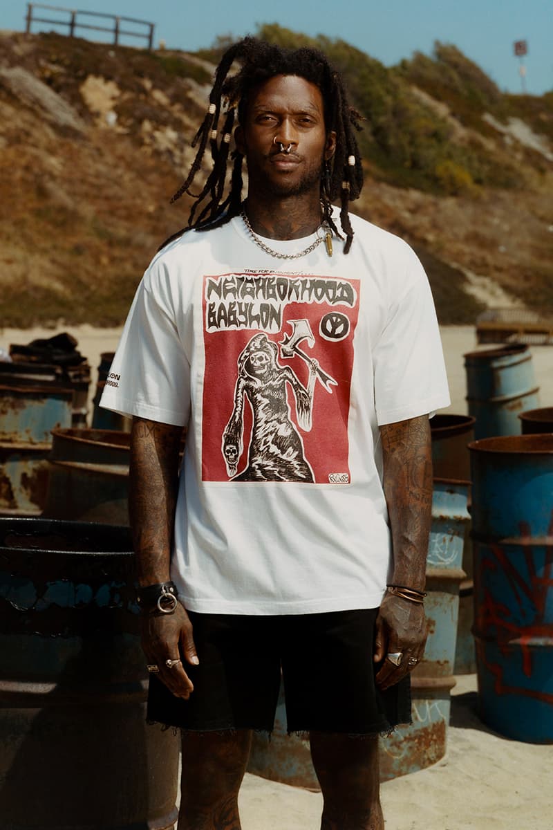 BABYLON NEIGHBORHOOD Ric Clayton capsule collection trash talk Lee spielman Garrett stevenson Danregan Venice suicidal tendencies neighborhood ho99o9 HVW8 gallery Los Angeles babylon melrose avenue