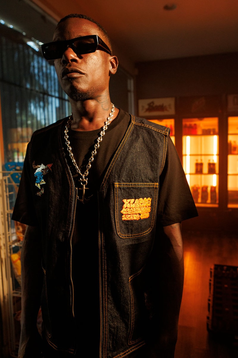 Crenshaw Skate Club Partners with XLarge on a Rhinestone-Adorned Range tobey south central randall carden katz short film release capsule collection info skateboard link price website japan skate denim jewel t shirt graphic california west coast asia x large xl