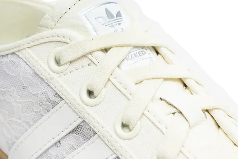 NAKED adidas Tischtennis White Gum Lace Owhite Silvmt JI3995 Samba 