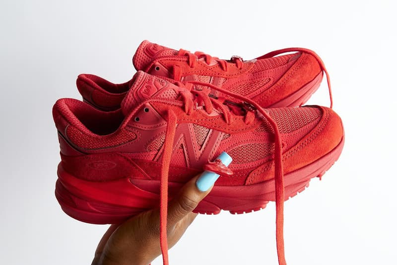 joe freshgoods new balance 990v6 all red october collaboration first look official release date info photos price store list buying guide paris red prom blue a