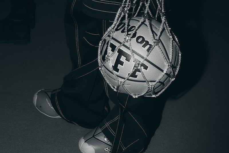Off-White™ and Wilson Drop Collaboration of First Limited-Edition Basketballs fw24 fall winter 2024 paris fashion week metal mesh totes airless gen1 virgil abloh