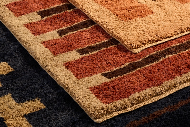 Design Within Reach DWR  Beni Moroccan Rug Collection brick borderline backgammon fences atlas mountain sheep wool fall 2024 collection