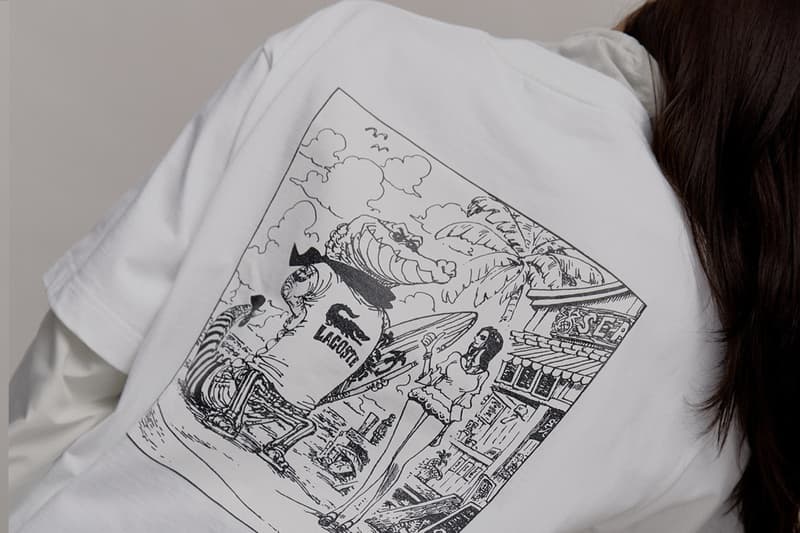 Lacoste x ONE PIECE』 扉絵バックプリント あう Tシャツ USs Lacoste x ONE PIECE』 扉絵バックプリント あう Tシャツ USs