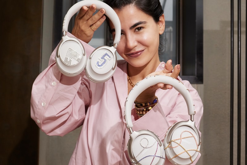 Nadine Ghosn Designs One-Of-One Iced Out Bose Headphones for Coco Gauff and Anthony Edwards gems sapphires gold diamonds tennis basketball team usa sports