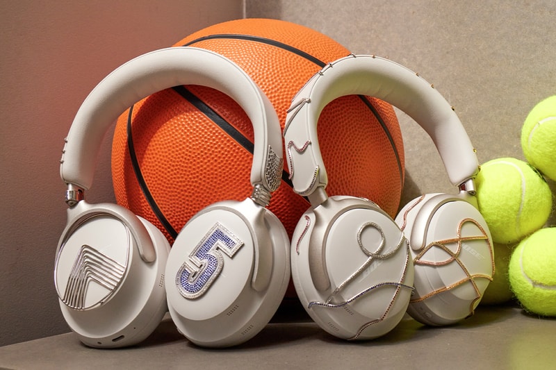 Nadine Ghosn Designs One-Of-One Iced Out Bose Headphones for Coco Gauff and Anthony Edwards gems sapphires gold diamonds tennis basketball team usa sports