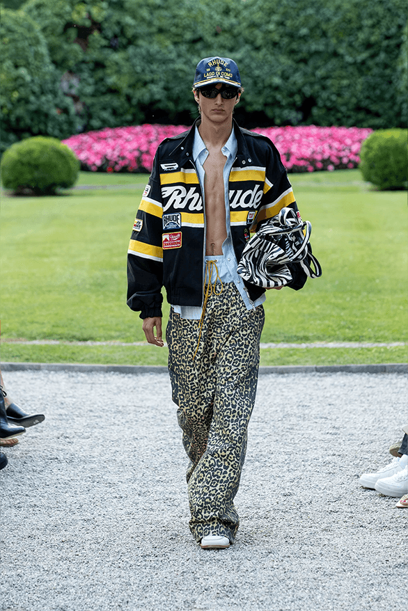 RHUDE Spring Sumer 2025 Lake Como italy menswear Rhuigi Villasenor runway show