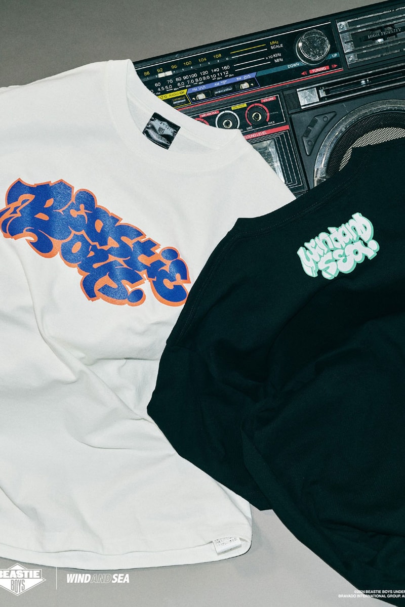 WIND AND SEA x Beastie Boys Capsule collab release info check yourself song album grand royal label album spotify apple music group band japan Adam "Ad-Rock" Horovitz Adam "MCA" Yauch Michael "Mike D" Diamond