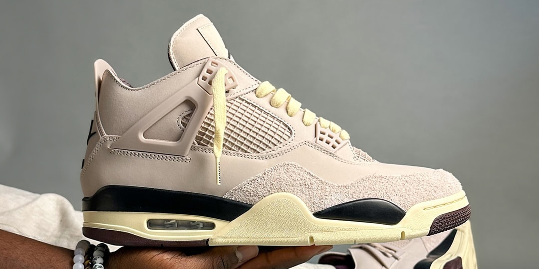 Closer Look at the A Ma Maniére x Air Jordan 4 "Fossil Stone"