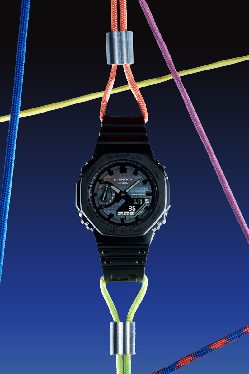 G-SHOCK Rainbow Brick Wall Collection Watches DW-5600RW-1 GM-5600RW-1 GA-2100RW-1A GM-2100RW-1A
