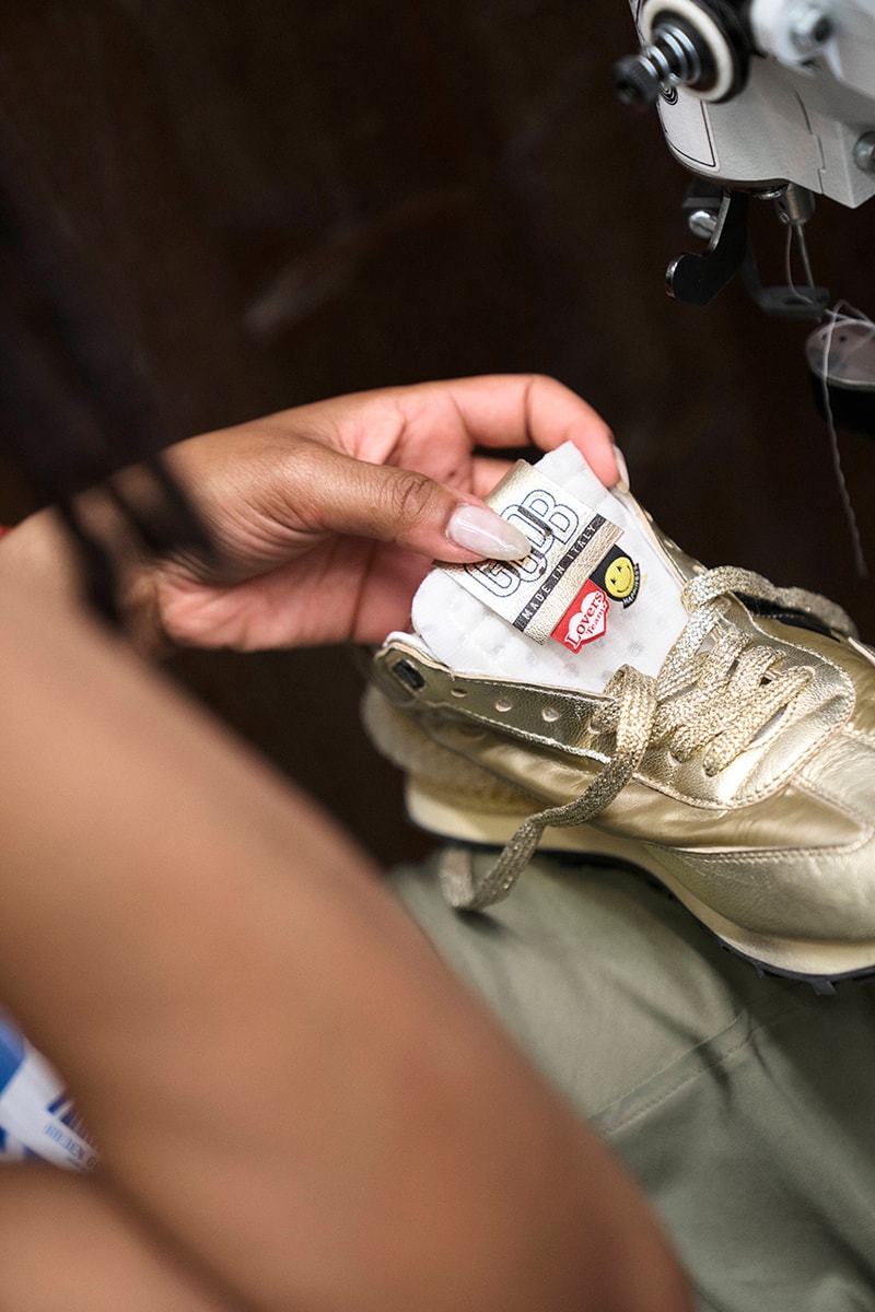 golden goose paris plympic games marathon sneaker footwear streetwear silhouette release customization workshop flagship gold france olympic games 2024