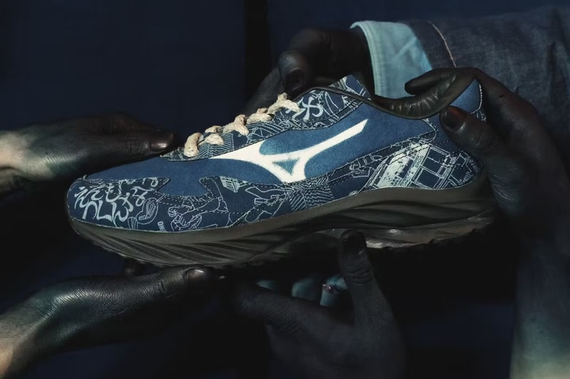 Mizuno Wave Rider Beta Dyed by Buaisou Release Info D1GD244101 “Shibori-zome”  “Bassen” "Katajime" Runbird logo