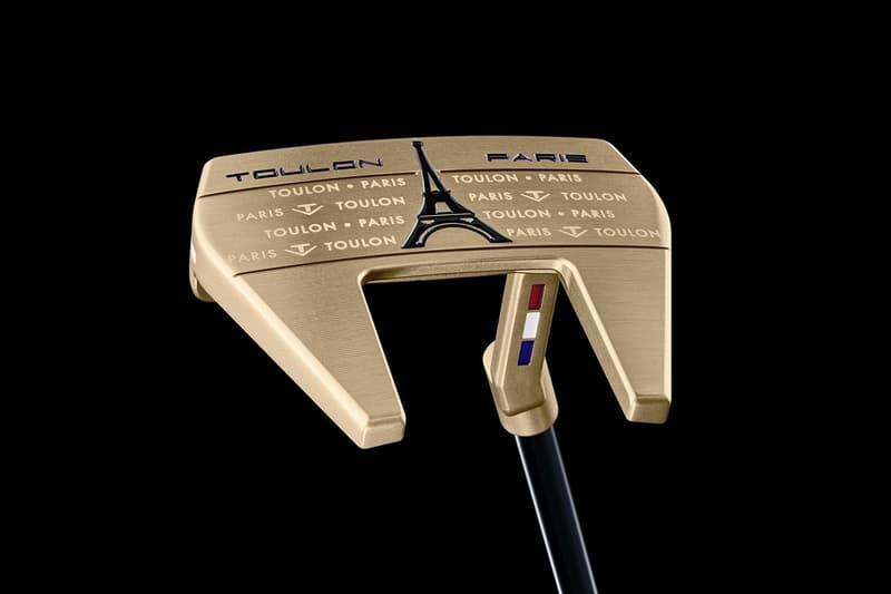 toulon golf paris small batch putter olympics 2024 xander schauffele champagne gold mallet