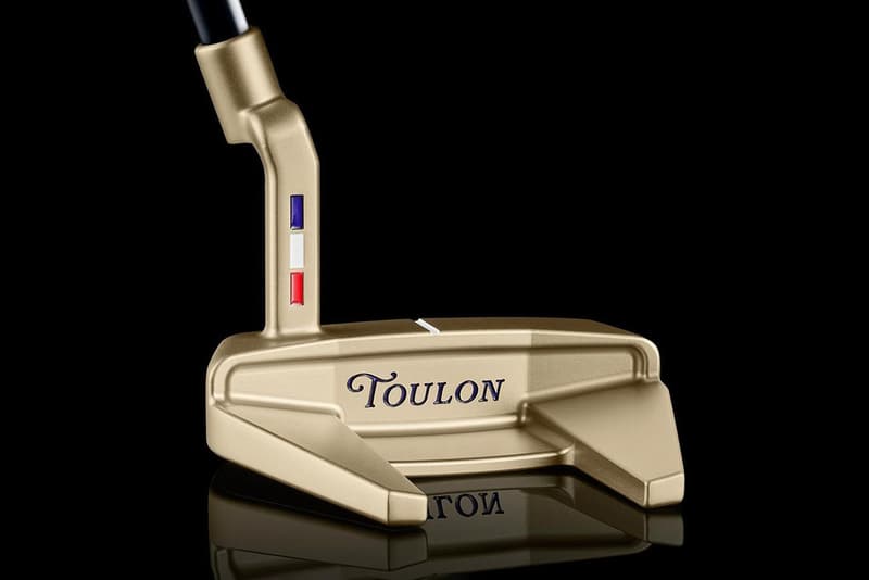 toulon golf paris small batch putter olympics 2024 xander schauffele champagne gold mallet