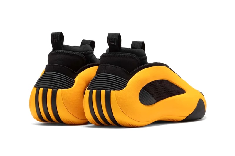 adidas Harden Vol. 8 "Crew Yellow" Release Info official look james harden after hours black yellow basketball shoe los angeles clippers 